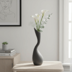 Ton Charcoal Ceramic Vase Dekorasi - Image 4