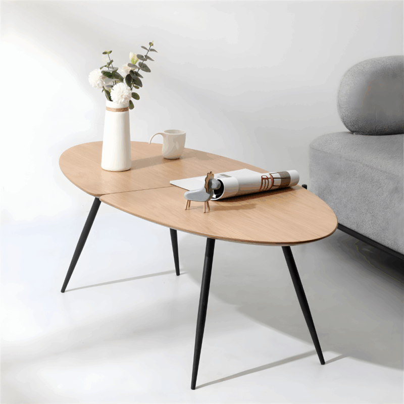 Coresta Oval Coffee Table – Keindahan Minimalis Kontemporer